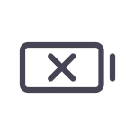 Battery X SVG Icon